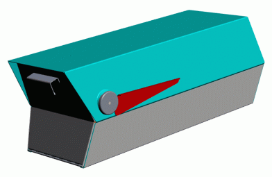 modern mailbox-3d cad design-modbox