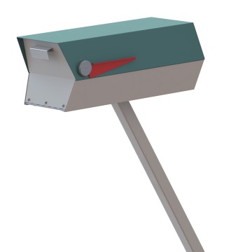 Modern Mailbox - Mid-century - Rendering - modbox